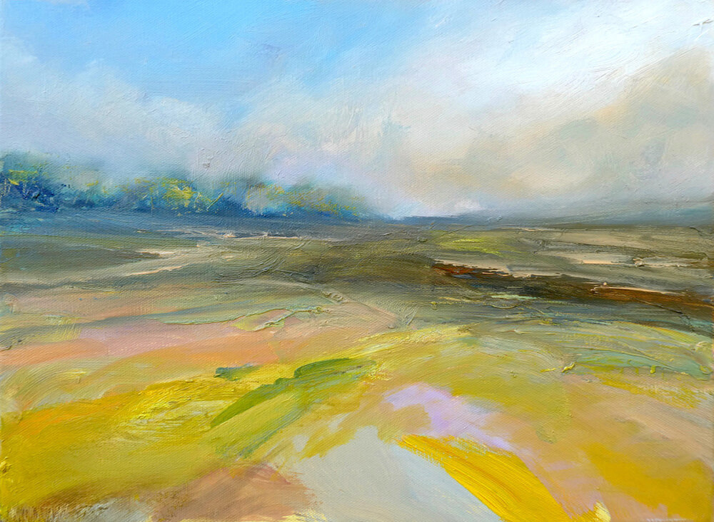 Summer field painting
