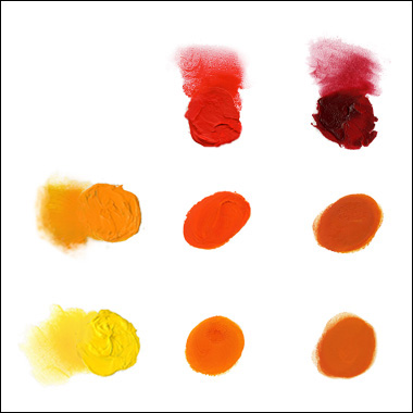Mixing Paint to get Orange