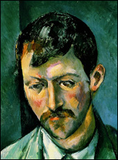Peasant detail by Paul Cezanne